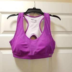 FILA SPORT BRA SIZE XL BLUE PURPLE XL